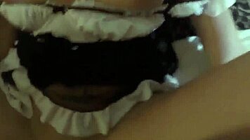 Teen Feels Intense Pleasure in Red Lingerie