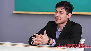 Sara Blonde Teen Fucked Hard in Classroom by Teacher with Blowjob and Ass Action.