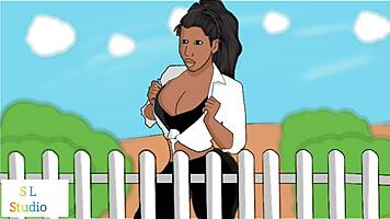 Fat ass neighbor teen gets fucked in homemade amateur scene with big cock