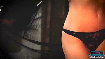 Sexy Canadian Blonde Katie Jean Solo Softcore Striptease Video With Playboy