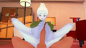 dragon ball vados gives footjob and licks feet