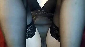 doing my first footjob in stockings for a cumshot