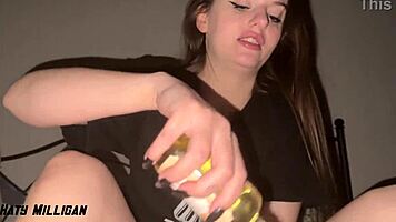 This Bitch Is Covered In Oil For Juicy Blowjob And Tight Ass Play