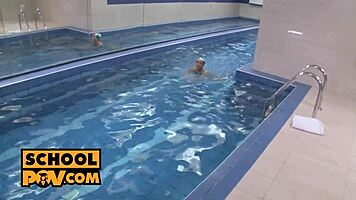 Sexy Student Anna Rose Fucks Swim Coach Hard