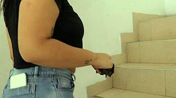 My stepsister sells her house but begs me to fuck her taboo pussy