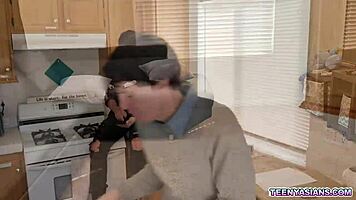 Ember Snow Delivers Threesome Pizza To Jay Romero And Rion King