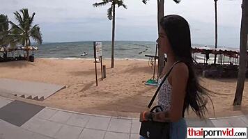 Young Thai Girl Rides Monster Cock