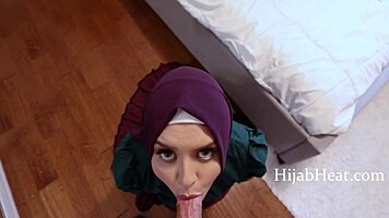Teen in hijab meets stepuncle romantically