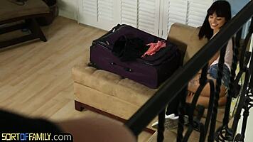 latina stepdaughter waits naked for love, cuckold unaware
