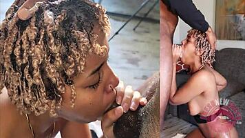 boyfriend cheated, so she gags on deepthroat and rides hard