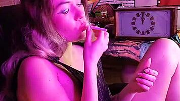 Why Does Sexy Stepsister Smoke Cigarettes in Such a Teasing Way?