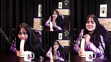 pamela sagaz gives unforgettable blowjob in sheer red lingerie