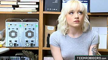 Slut Young Thief Naomi Nash In Officer Lap!