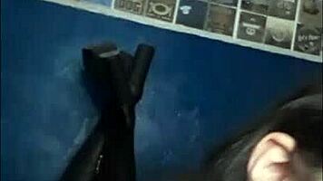 feeling intense pleasure in homemade teen blowjob and anal session