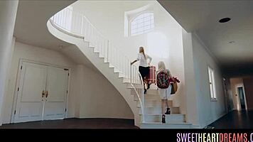 i'm a teen lesbian grinding my wet pussy against another girl's, feeling so horny and excited