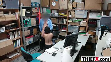 teen thief in garage