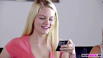 Teen In Taboo Group Fuck With Stepmom And Friend