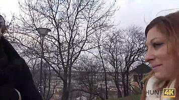 jenifer red satisfies strangers in public for money