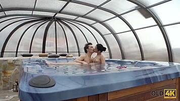 Old Man Spends Wonderful Time With Angie Moon!