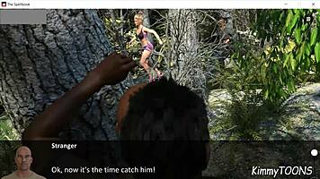 Strangers dominate tattooed babe with rough bush fuck