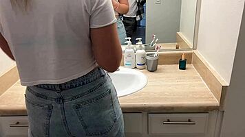 Paid Brunette Babe For Humiliating Domination Quickie