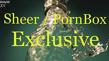 anya krey receives a facial in stockings during quickfap