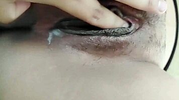 Does this hot Mexican brunette want that big cock in her ass?