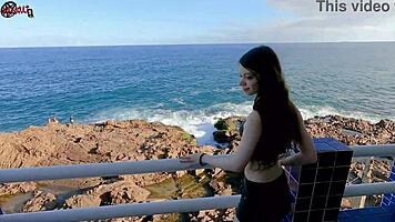 why is mel stripping naked on the balcony for everyone?