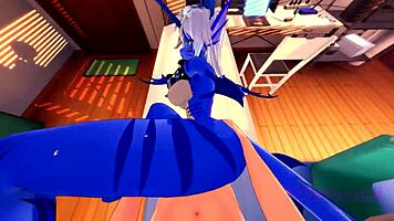 i meet a seductive fish demon monster girl in hentai