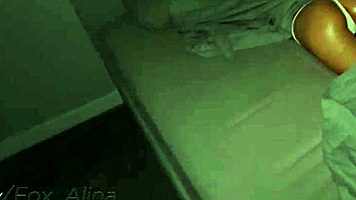 secretly fucking his wet sex doll without friends knowing