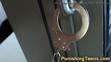 Cuffed Latina Teen Explores Bound Pleasures With Big Cock Deepthroat