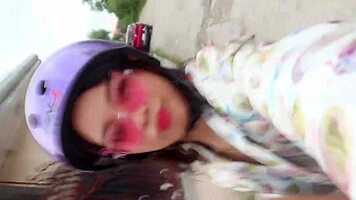 Suck foreigner teacher hard! Fuck bent over