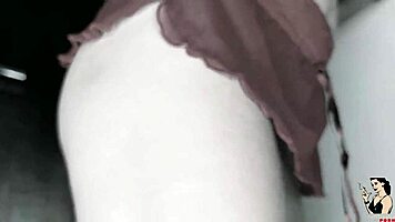 Andressa Castro, white woman, takes young 18+ pussy pounding in wild trailer