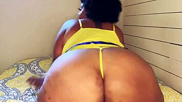 In this casual scene, cute pornstar Snow rides tight dildo in masturbation preview