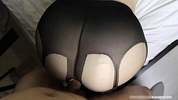 Teen step sister in pantyhose gets bent over by teacher. Big ass slammed hard.