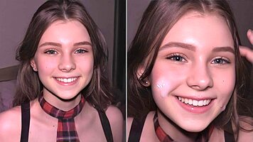 College Cutie Roughly Doggystyled and Used as Cum Dumpster in Close-Up