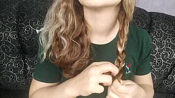 Adorable Oiled Feet Close-Up