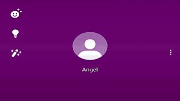 cute teen plays with toys alone