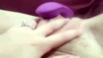 cute teen plays with toys alone