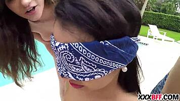 Sorority Girls Teaching the Noob Some Hot Lesbian Tricks Today! 😜