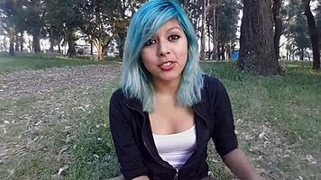 sexy young girlfriend fisting her ass, fingering tits, and assfucking