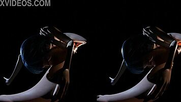 Blue-Haired Evelyn Parker And Redhead Leliana Dragon Age Engage In Intense Lesbian 69 Oral Sex In 3D Render