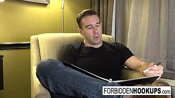 Horny guy encounters wife's sister in intimate moment.