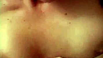 armani strips and gives a pov titty fuck with her petite teen 18+ body