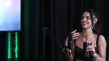 Debora Andrade In Sheer Red Lingerie