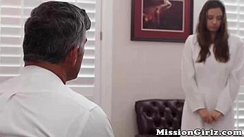 Redhead Gets Hard Fucking and Deep Blowjob