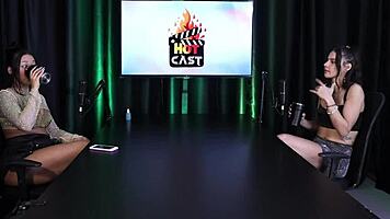 Debora Andrade In Sheer Red Lingerie