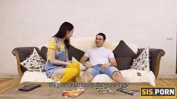 Sisporn Sexy Ginger Drilled by Stepbro After Losing Bets