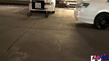 The round ass Asian babe got smashed by a stranger in the garage from POV.