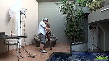 Amanda Souza's Wild Photo Shoot with Big Cocks!